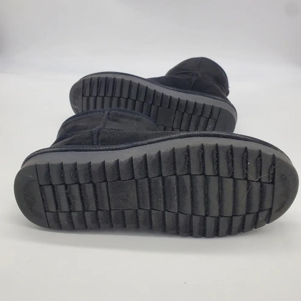 Cushionaire Shoes Women's 8.5 Hipster Cozy Ankle Winter Boots Black